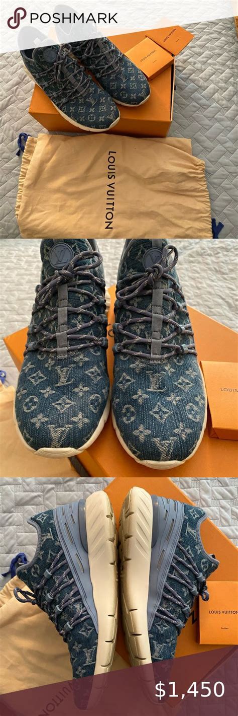 louis vuitton shoes runners|Louis Vuitton denim runners.